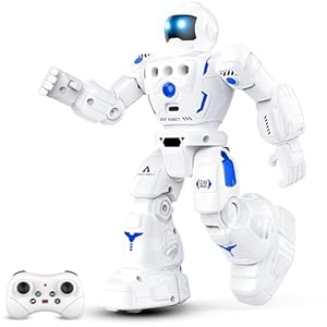 Robot Toys for Kids 3-5, Programmable Remote Control Robot with Walking, Sliding, Singing and Dancing, RC Gesture Sensing Control Smart Robots for Age 3-12 Kids Christmas Birthday