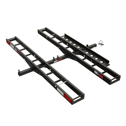7 Best Motorcycle Hitch Carriers That Haul Like a Pro 6 Black Widow Dual Motorcycle Hitch Carrier Lightweight Anodized Rust Resistant Aluminum with Loading Ramp 600 lb. Capacity Anti-Rattle Included Fits 2