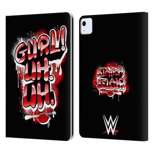 Head Case Designs Officially Licensed WWE Girl Uh. Uh. Bianca Belair Leather Book Wallet Case Cover Compatible with Apple iPad Air 2020/2022