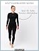Occulto Damen Skiunterwäsche Set Thermoshirt & Thermounterhose (Modell: Lindsey), Thermounterwäsche Damen Schwarz Grau S