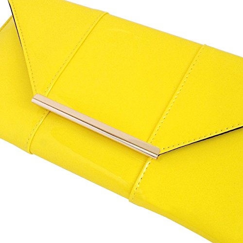 Image of JNB Faux Patent Leather Envelope Candy Clutch