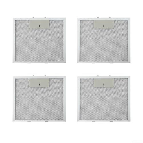 Lot de 4 filtres à graisse pour hotte aspirante en maille métallique 270 x 250 mm