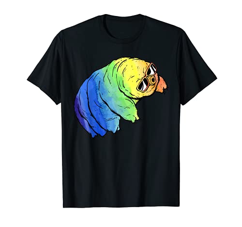 Oso de agua de arco iris grande divertido regalo de Tardigrade hombres mujeres niños Camiseta