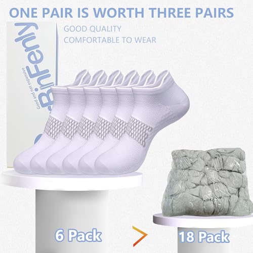 Men's 6Pack Athletic Socks Moisture Wicking Running Ankle socks Low Cut socks Anti-slip Wear-resistant Cushion4