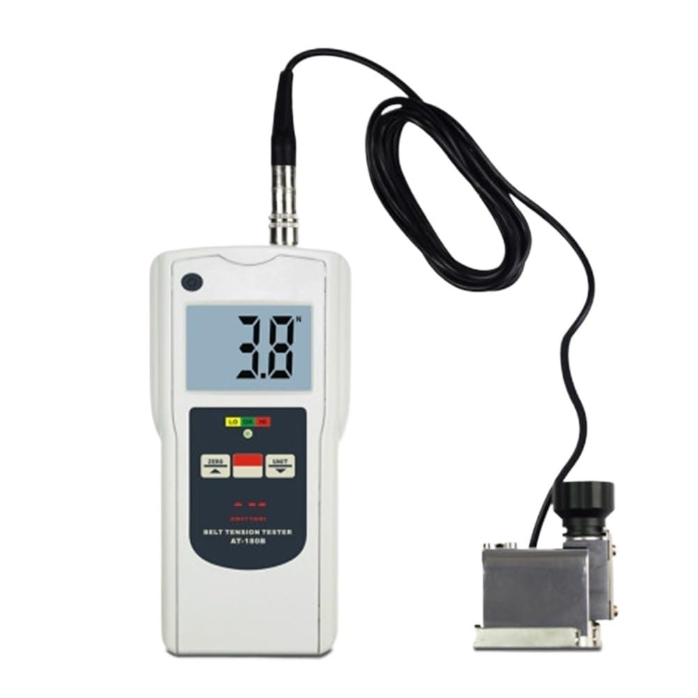 Digital Display Belt Tensiometer, AT-180B, Automotive Belt Tension Measuring Instrument, 0N-750N Wire Metal Wire Tensiometer