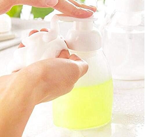 Miniatura 7 de Dispensador de espuma de plástico transparente de 8.5 onzas, 2 unidades, bomba vacía, recipientes para limpiador facial cosmético, líquido para