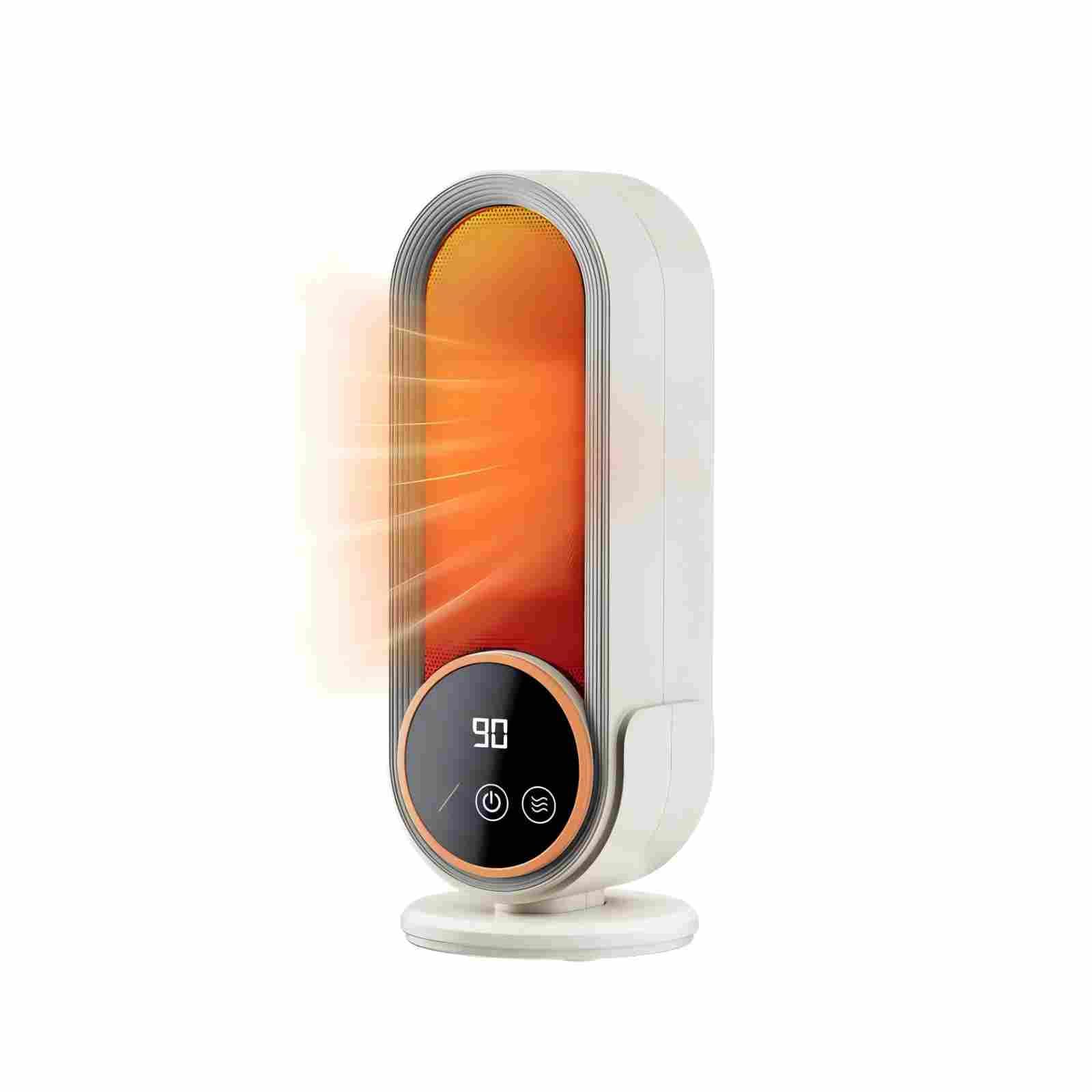 Space Heater Indoor - Energy Efficient Portable Heater with Adjustable Thermostat 1200W PTC Rapid Heating Ceramic Technology with