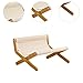 Bothyi Cat Lounge Chair, Cat Hammock Bed, Resting Large Scratching Chair Cats Raised Bed Pet Cot for Puppy Rabbit Dogs Small Animal, Sisal