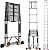 Telescoping Ladder, 20.5FT Aluminum Compact Ladder, Portable Button Retraction Collapsible Extension Ladder with 2 Detachable Hooks&Non-Slip Feet for Home, RV, Loft, Outdoor Use, 330LBS Max Capacity