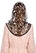 PAMOR Chapel Veils Mantilla Infinity Veil Latin Mass Little Flower Soft Embroidered Lace Head Covering Scarf (Black)