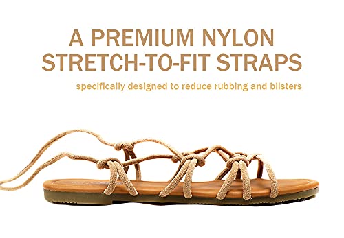 Image of Women's Lace Up Gladiator Flat Sandals Strappy Dressy Summer Tie Up
