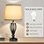 USB Bedside Lamp, 3-Way Dimmable Touch Table Lamp with USB C+A Charging Ports Industrial Table Lamp Black Metal Base Farmhouse Reading Lamp for Bedroom, Living Room, Office or Study LED Bulb Included