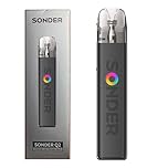 GEEKVAPE SONDER Q2 POD Vape Kit [Midnight Black] - Upgarded Battery, Cloud Focused, Adjustable Airflow, 30W Output, Refillable, Rechargeable, All Q Pods Compatible, E Cigarettes, No Nicotine