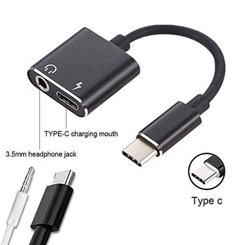 YFOX USB C hoofdtelefoonadapter 2 in 1 adapter 3,5mm hoofdtelefoonaansluiting en oplaadadapter geschikt voor HUAWEI P30… - Afbeelding 5