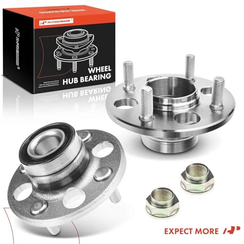 A-Premium 2 x Rear Wheel Bearing and Hub Assembly with 4-Lug Compatible with Honda Civic 1985-2000, Civic del Sol 1993-1997, CRX 1988-1991, Wagovan 1986-1987, Acura EL 1997-2000 by A-premium - Image 9