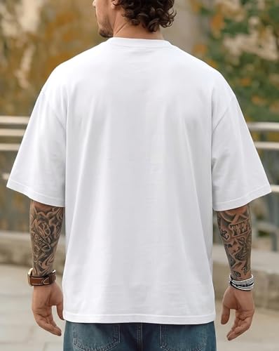 Image of AUSK Men's Half Sleeve Regular Tshirt, Graphic Print Round Neck Tshirt
