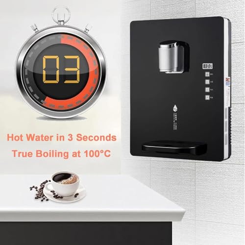 Distributeur eau chaude murale 2200W noir avec écran tactile - 5