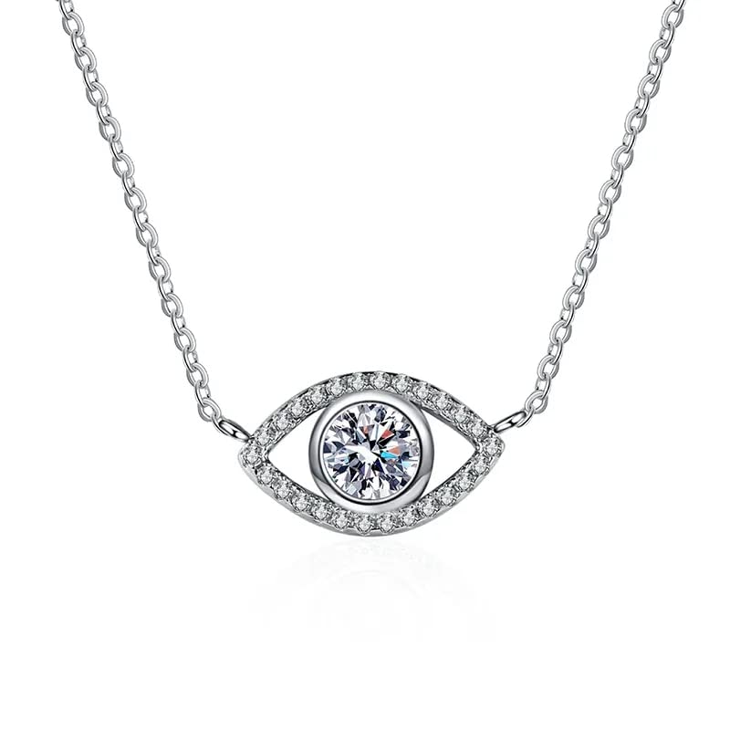 Collier Moissanite D argent S925 l'éclat éternel pour votre grand jour