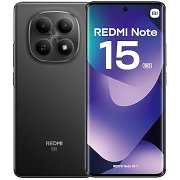 Smartphone Xiaomi Redmi Note 15 5G NFC Preto 8GB RAM 256GB ROM Dual Sim