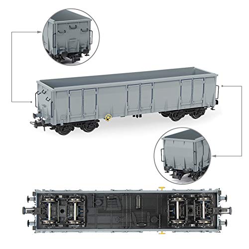 Evemodel 3Stk H0 Offener Güterwagen Hochbordwagen Transport Containerwagen Eaos der SBB Modellbau Dekor