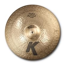 Zildjian K Custom crash with a new bell design Faster decay and quicker response than regular K Custom crashes Copper Tin ratio of 80/20 Paper thin weight with short sustain Brilliant finish
