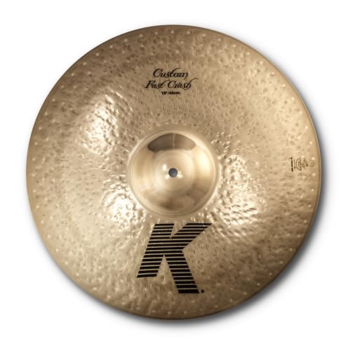 Cymballe Zildjian K Custom 18 Fast Crash Brilliant pour une brillance sonore d'exception