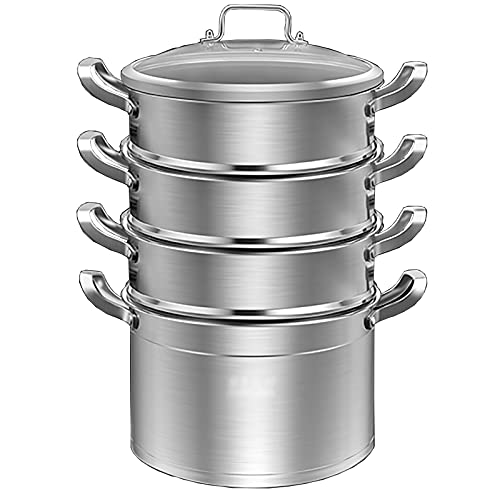 Olla Vaporera Multicapa De 26 Cm para Sopa, Gruesa, con Vaporera, Cocina De Inducción, Todo En Uno,