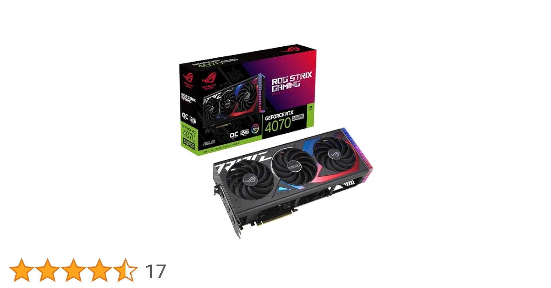 Amazon | ASUS ROG Strix GeForce RTX 4070 SUPER 搭載