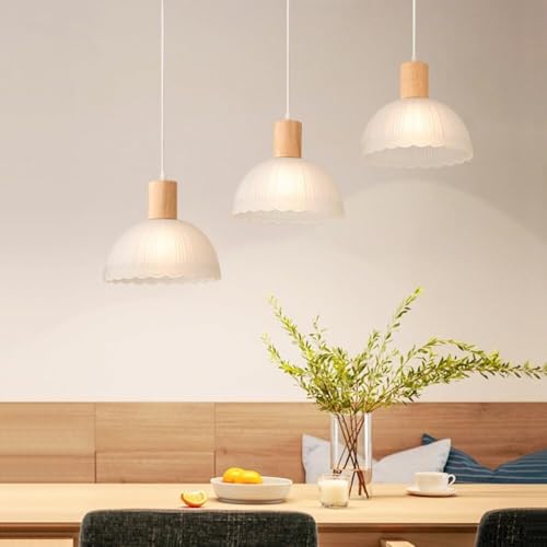 Lámpara colgante pequeña de vidrio para iluminar mesas de comedor y barras de cocina 4