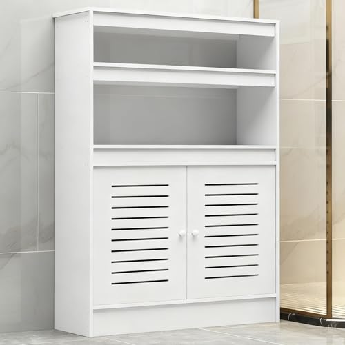 YGER JZGB Cubre Radiadores, Tapa Radiadores con Estantes y Puertas Dobles, de PVC Grueso, para Dormitorio y Sala de Estar(50x120x20cm/20x47x8in)