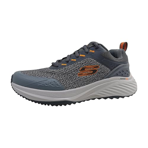 Skechers Men's, Bounder RSE – Hazlet Sneaker Grey/Orange, 11