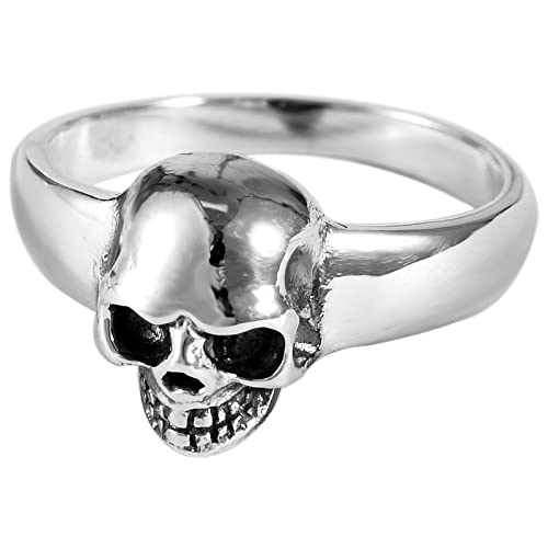 希少!! ヴィンテージ Stearing Silver Skull Ring S925 Sterling Silver Skull Ring for Men and Women ~ Vintage
