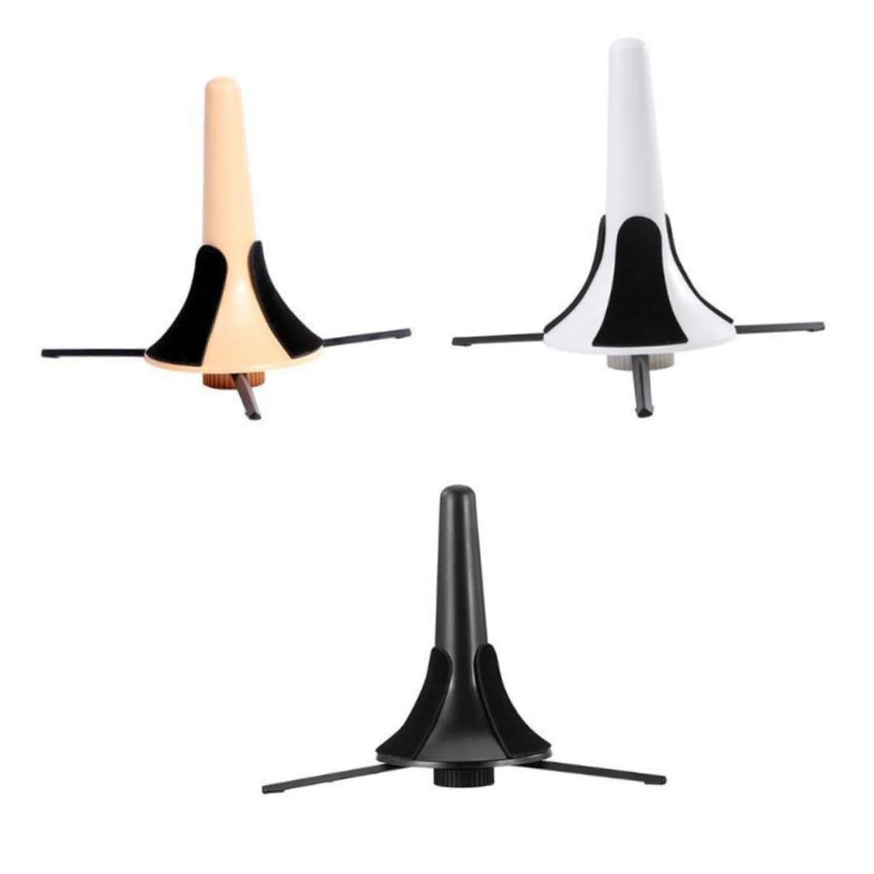 ULDIGI Portable Trumpet Tripod Holder Stand 3 Metal Legs Trumpet Mount for Instrument