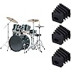 Tiardey 3 Pcs Rubber Drum Feet, Bass Drum Stand Feet Sleeve, Slip Floor Legs Percussion Parts #5