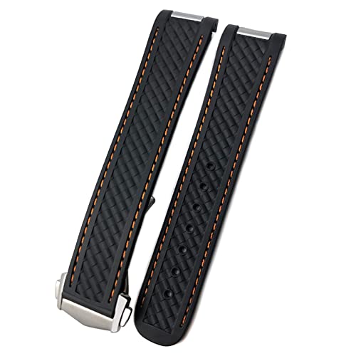 Bracelet 20mm silicone pour Omega Seamaster Aqua Terra pour remplacer le cuir usé