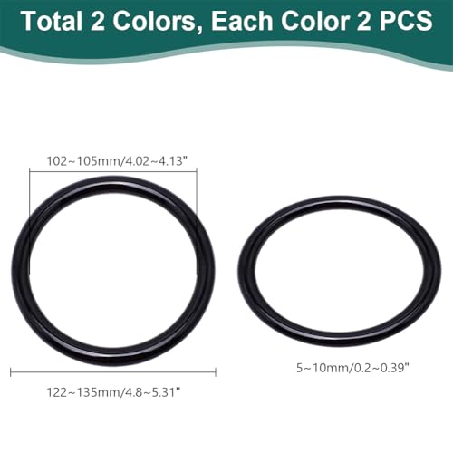 PH PandaHall 4PCS Round Purse Handle - Image 2