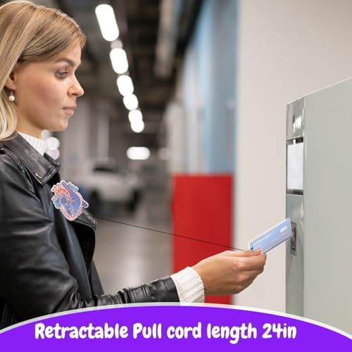 Porta-crachá de enfermagem cardíaca, suporte para crachá de coração, fofo, identidade, retrátil, car