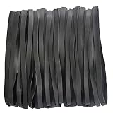 AMANMAN 35 Pièces Bandes Élastiques en Caoutchouc 180 par 10 mm Ensemble de Bande de Poubelle Grandes Épais Sangle Elastique de Dossier Rubber Band pour Bureau Famille Fournitures Scolaires (Noir)