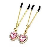 IMPLILYN, Women's Faux Body Piercing Jewelry Non-Piercing Body Clamps Clip Heart Shape Pendant Body Jewelry...