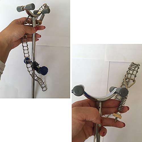 Labzhang Lab Chain Clamp With Adjustable Bosshead Clamp Holder,Nickel-Plated Zinc, 40-180Mm Holding Size, 300Mm Overall Length #TOP3