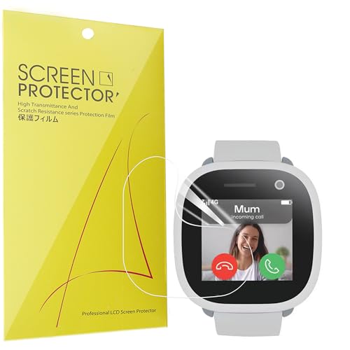 Lamshaw Compatible for SPACETALK Adventurer 2 Smart Watch Screen Protector, [6 Pack] Full Coverage TPU Clear Film Compatible with SPACETALK Adventurer 2 Smart Watch (TPU-6P)