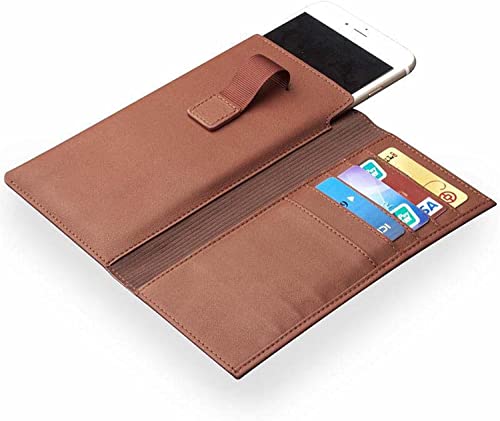 Étui portefeuille iPhone SE 2022 housse protection marron avec fente carte bancaire