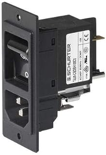 SCHURTER - 3-108-454 - Power Entry Connector, Plug, 10A, 250VAC