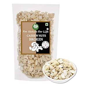Go Vegan Cashews Nuts Broken 4 Pieces – 1kg | Kaju Tukadi