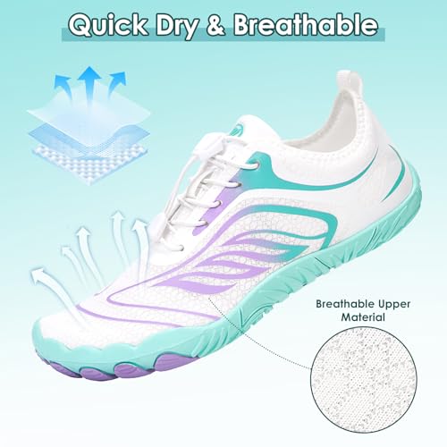 Hike Barefoot Shoes Women Men,Wide Toe Water Shoes 2025 New Breathable Grounded Footwear Non-Slip Fashion Hiking Shoe for Walking Swim Pool Beach Outdoor Water Sports4