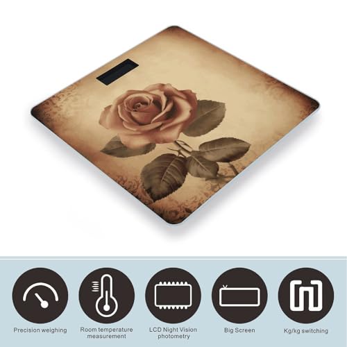 Balanza digital para baño con plataforma de vidrio templado miniatura 3