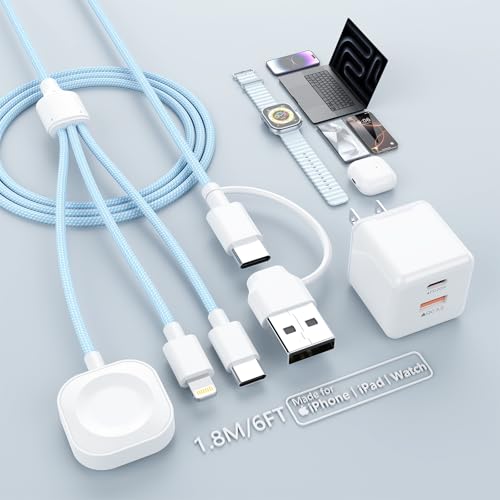 Amazon.co.jp: 【2025新版】3in2 充電ケーブル iPhone アップル