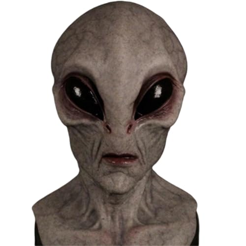 Alien Masks for Adults Latex Full Head Realistic Masks Fancy Dress for Halloween Costume Party Alien Latex Full Head Masks (A)