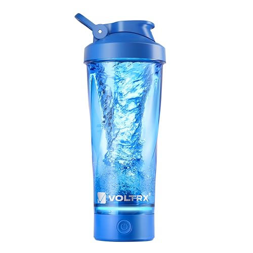 Image of VOLTRX Premium Electric Protein Shaker Bottle, Made with Tritan - BPA Free - 24 oz Vortex Portable Mixer Cup /USB C Rechargeable Shaker Cups for Protein Shakes