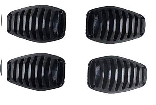 A4S AUTOMOTIVE & ACCESSORIES Hero HF Deluxe Turn Signal Indicator Light Blinkers Grill Cover Plastic (Bike Headlight Grill Covers) Set Of 4 pcs-image-3